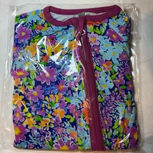 Colorful Floral Bamboo Zippy Size 12-18